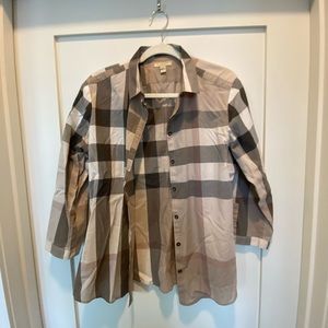 Burberry button-up size large